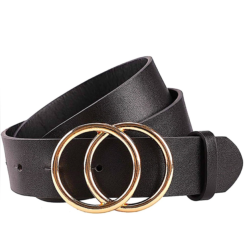Women's Black Leather Belt